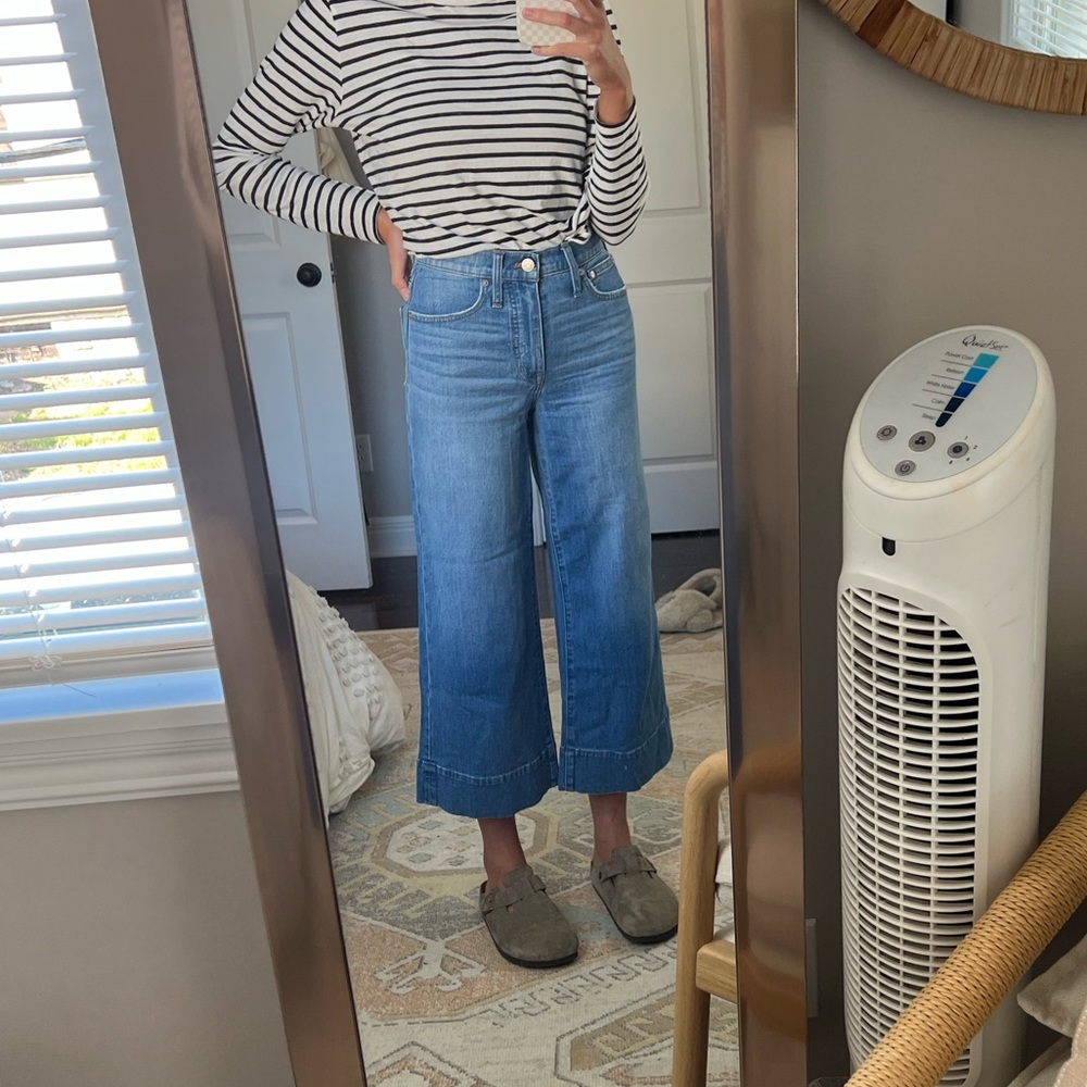 Madewell Wide Leg Crop Jeans